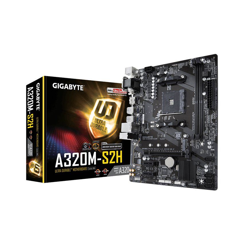 COMBO Mainboard Gigabyte GA-A320M-S2H + 	CPU AMD Athlon 3000G MỚI BH 36 THÁNG
