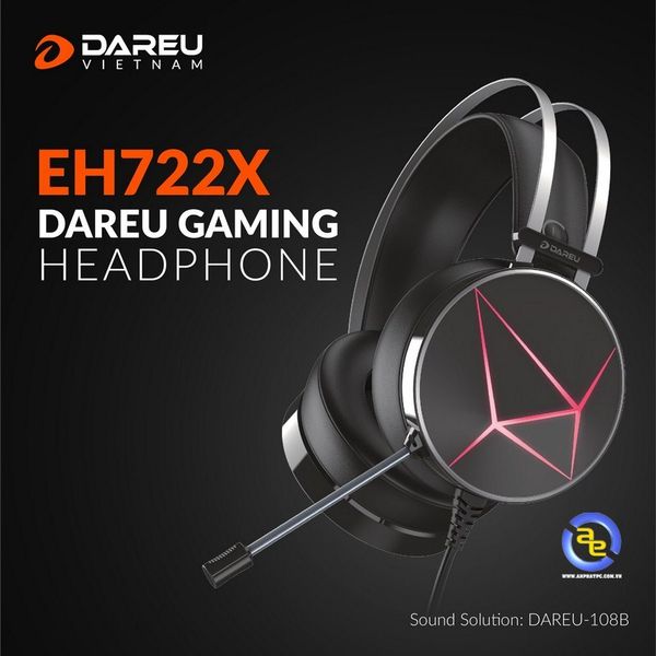 Tai nghe DareU EH722X Giả Lập 7.1 ( Multi LED ) ( Phiên bản mới ) NEW BH 12 THÁNG