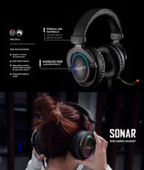 Tai Nghe Galax Sonar-01 Rainbow Light RGB Gaming Headset (HGS015USRGR0) NEW BH 12 THÁNG