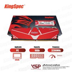 RAM KINGPEC DDR4 16GB GAMING STOM BUSS 3200 TẢN THÉP 36TH