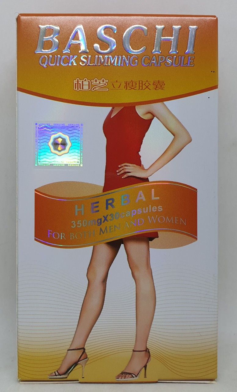 Viên uống giảm cân baschi quick slimming capsule màu cam 30 viên
