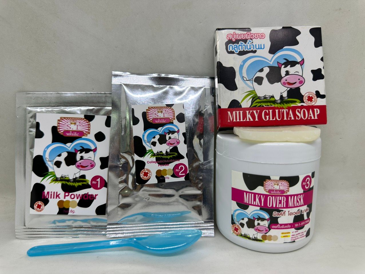  Bộ tắm trắng milky over mask hương sữa bò tự nhiên hàng nội địa chính hãng thái lan 