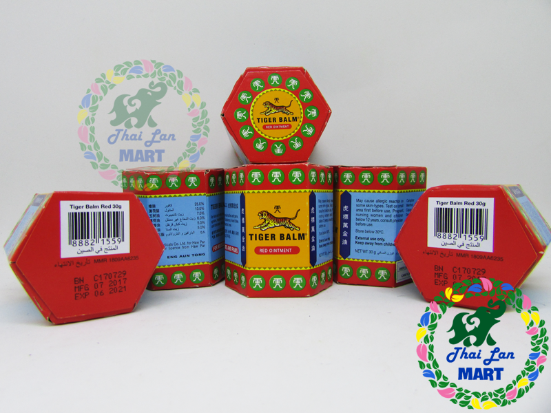 Dầu cù là con hổ tiger balm đỏ singapore chính hãng 30 gam
