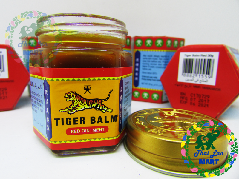 Dầu cù là con hổ tiger balm đỏ singapore chính hãng 30 gam