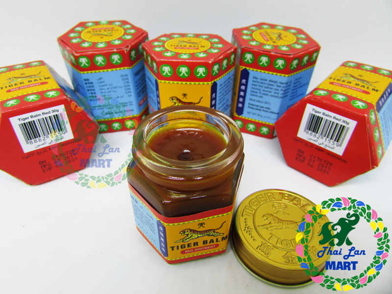 Dầu cù là con hổ tiger balm đỏ singapore chính hãng 30 gam