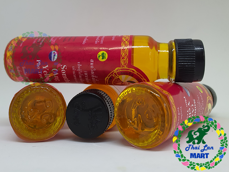 Dầu gió nước vàng somthawin yellow oil chính hãng thái lan 24ml