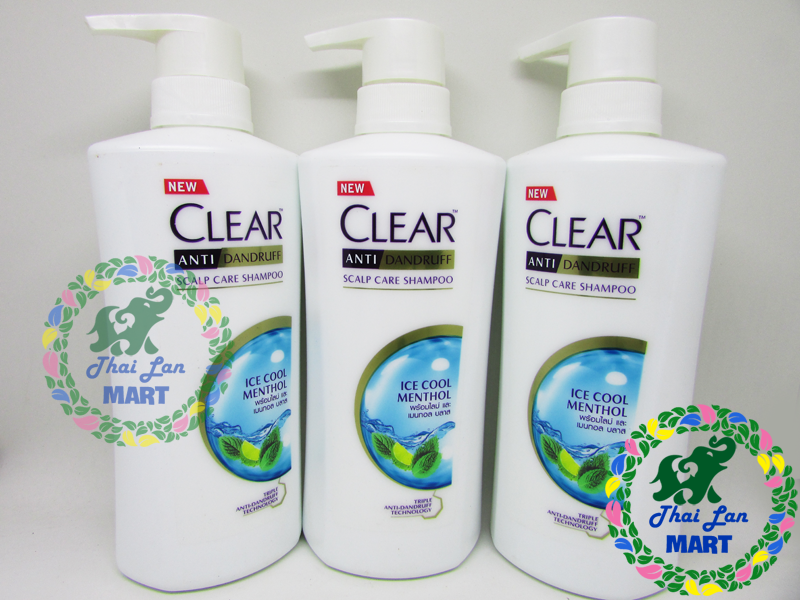 Dầu gội đầu clear thái lan bạc hà mát lạnh 480 ml