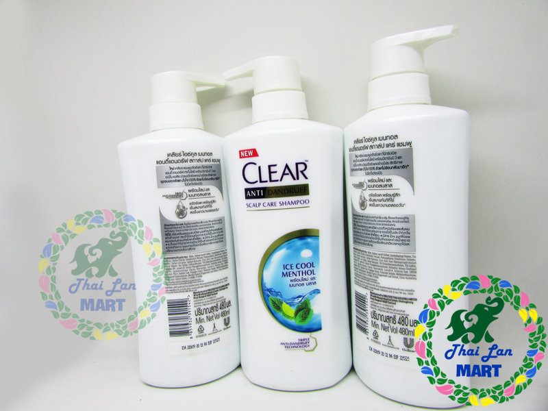 Dầu gội đầu clear thái lan bạc hà mát lạnh 480 ml