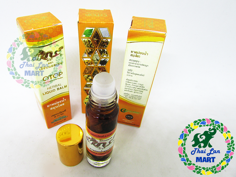 Dầu lăn otop 26 vị thảo mộc con rồng vàng chính hãng thái lan 8 ml