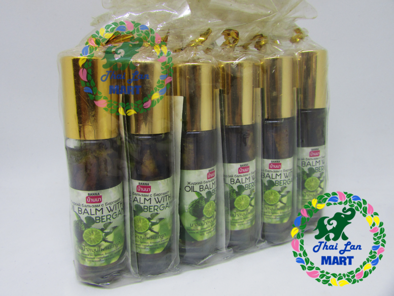 Dầu gió lăn oil balm with bergamot otop trái chúc chính hãng thái lan 8 ml