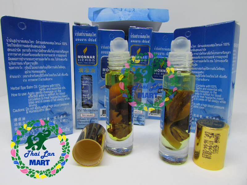 Dầu lăn thảo mộc monar herbs thái lan 8 ml