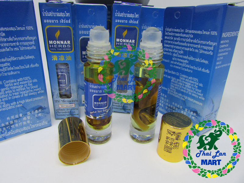 Dầu lăn thảo mộc monar herbs thái lan 8 ml