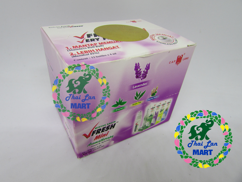 Dầu lăn vfresh mini indonesia mùi hương hoa lavender chính hãng 4 ml