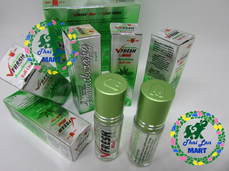 Dầu gió lăn vfresh mini original indonesia mùi hương nguyên thủy chính hãng 4 ml