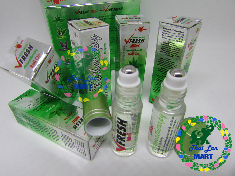Dầu gió lăn vfresh mini original indonesia mùi hương nguyên thủy chính hãng 4 ml