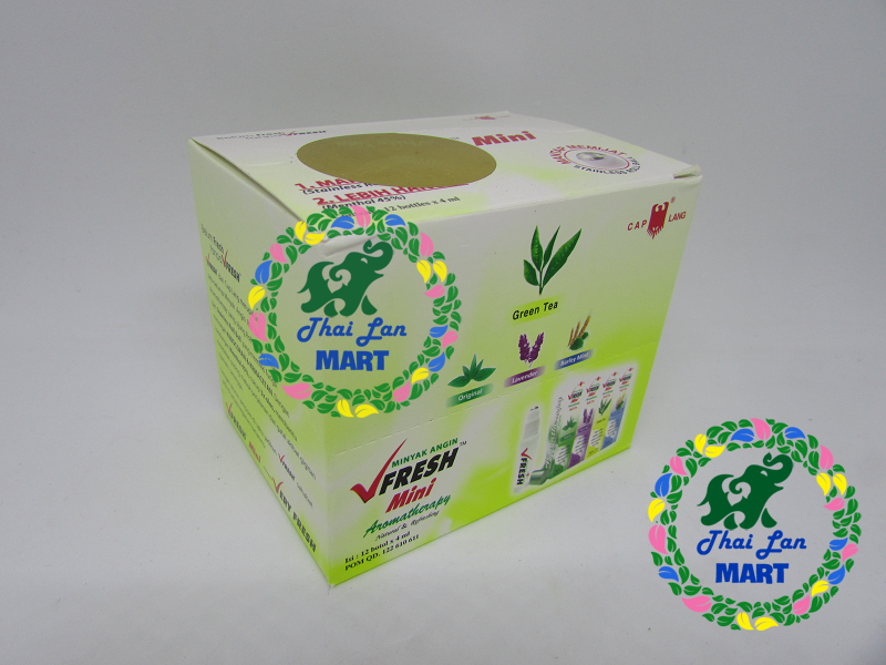 Dầu lăn vfresh green tea indonesia mùi hương trà xanh chính hãng 4 ml