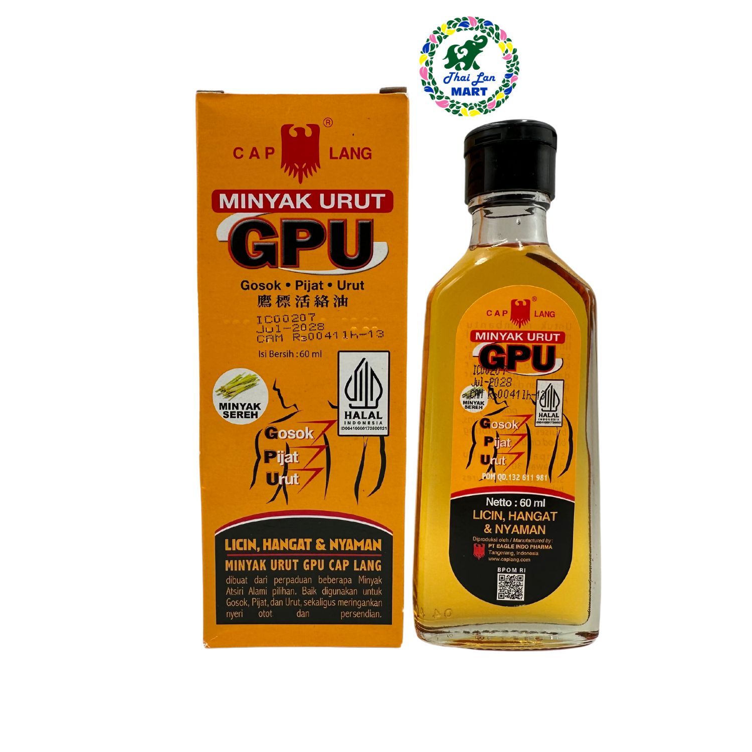  Dầu gpu liniment oil krim caplang xoa bóp nhức mỏi gừng sả hàng nội địa chính hãng indonesia 