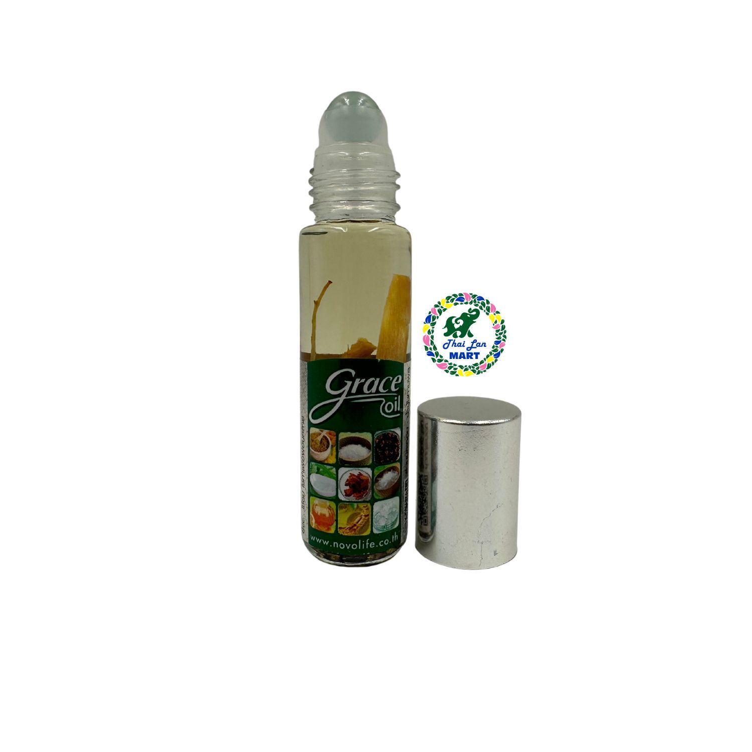  Dầu lăn grace oil gold silver lemon grass massage cảm cúm chóng mặt hàng nội địa chính hãng thái lan 8 ml 