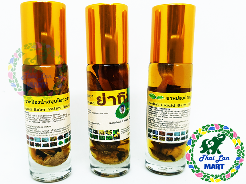 Dầu lăn 25 vị otop chử vàng trị xoan đau nhức mỏi thái lan 8 ml