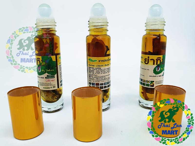 Dầu lăn 25 vị otop chử vàng trị xoan đau nhức mỏi thái lan 8 ml
