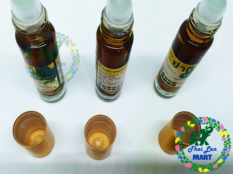 Dầu lăn 25 vị otop chử vàng trị xoan đau nhức mỏi thái lan 8 ml