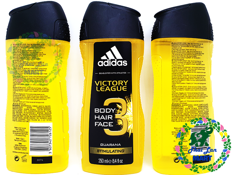 Sữa tắm Adidas tây ban nha 3 in 1 Body Hair Face 250ml