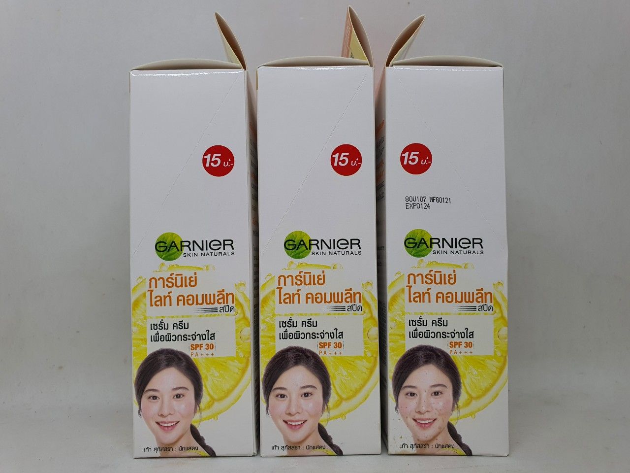 6 tuýp dưỡng trắng da mặt garnier skin naturals màu vàng hàng nội địa chính hãng thái lan 7 ml