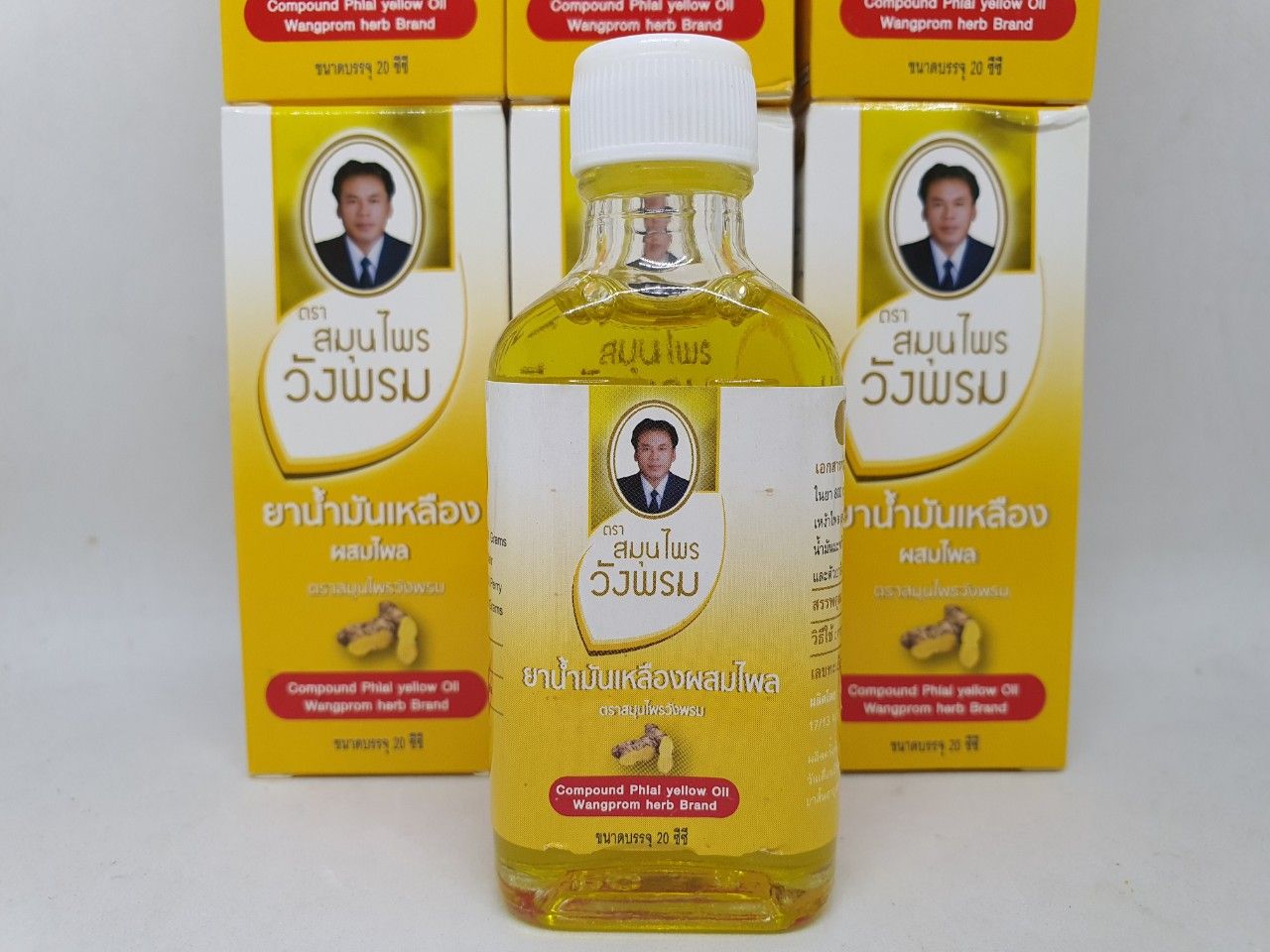  Dầu gió compound phlal yellow oil wangprom herb brand chính hãng thái lan 20 ml 