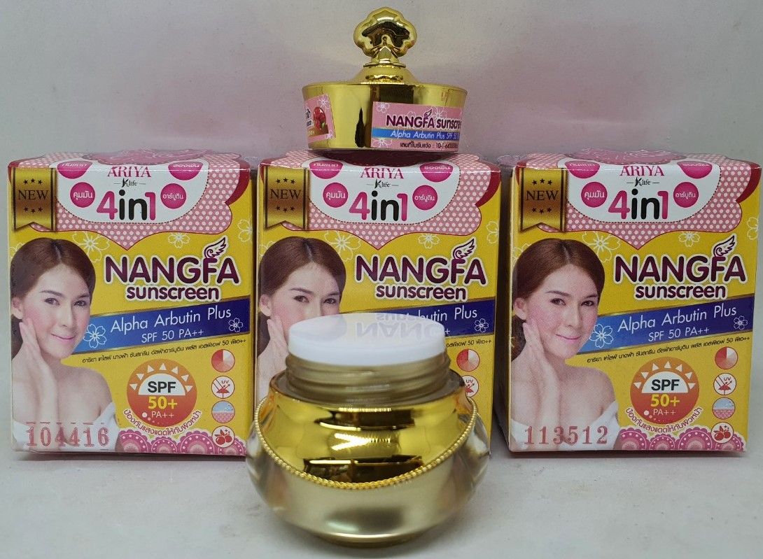 Kem chống nắng nanfa sunscreen 4 in 1 dưỡng da trị mụn hàng chính hãng thái lam 5 gam