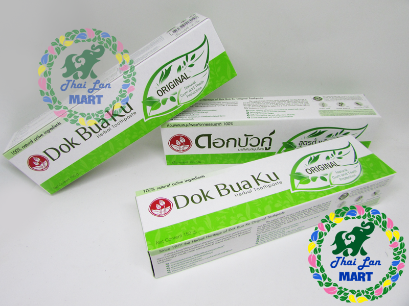 Kem đánh răng thảo dược dok bua ku original thái lan 150 gam