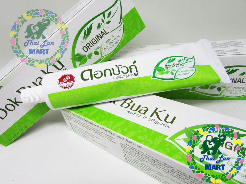 Kem đánh răng thảo dược dok bua ku original thái lan 150 gam