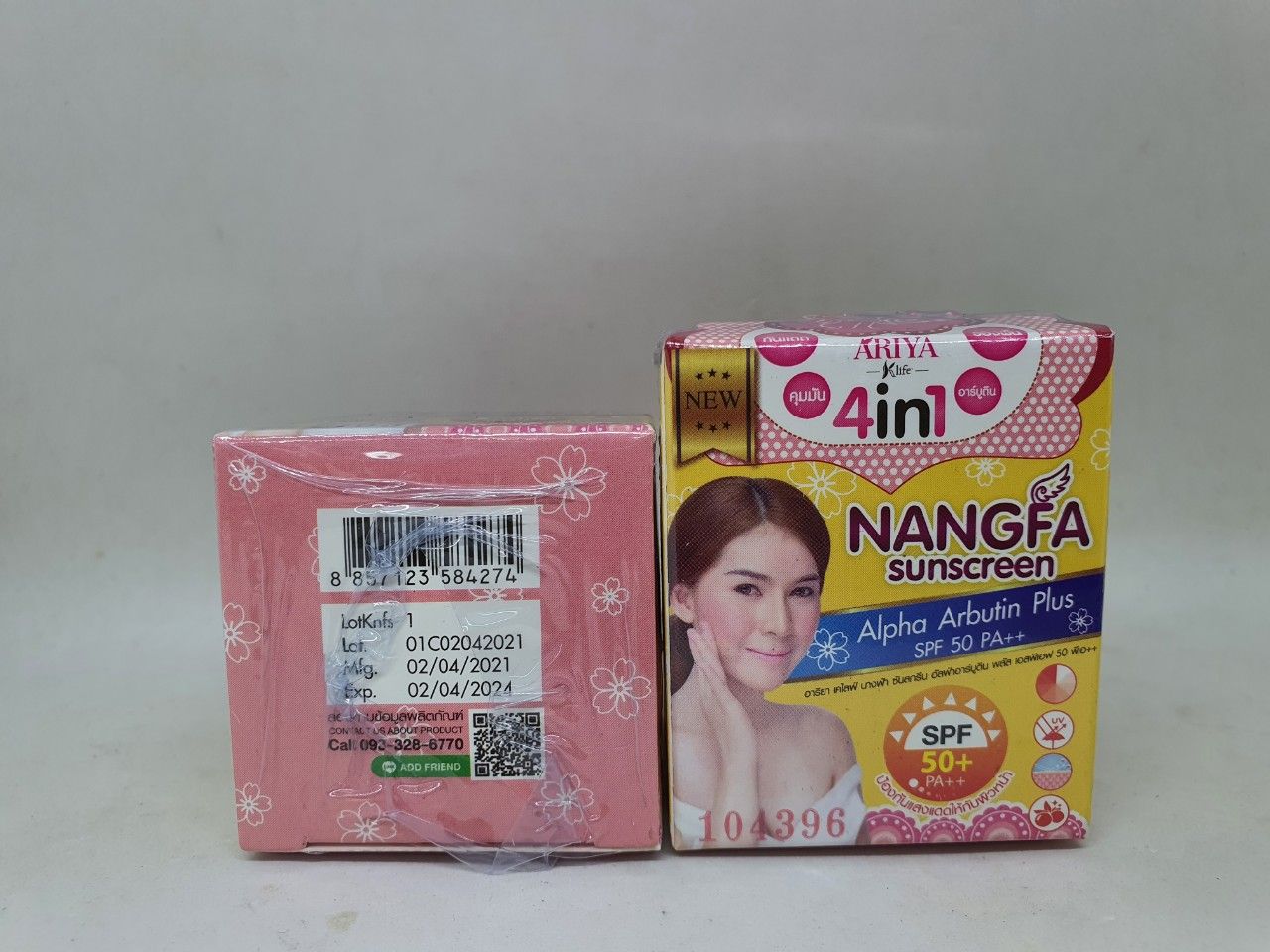  Kem chống nắng nanfa sunscreen 4 in 1 dưỡng da trị mụn hàng nội địa chính hãng thái lan 5g 