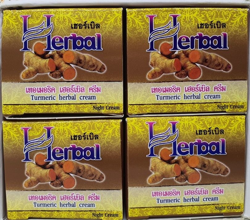 Kem nghệ vàng turmeric herbal night cream trị mụn nám tàn nhang sử dụng ban đêm thái lan 5 gam