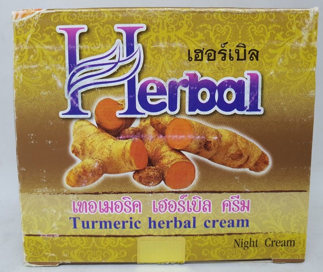 Kem nghệ vàng turmeric herbal night cream trị mụn nám tàn nhang sử dụng ban đêm thái lan 5 gam