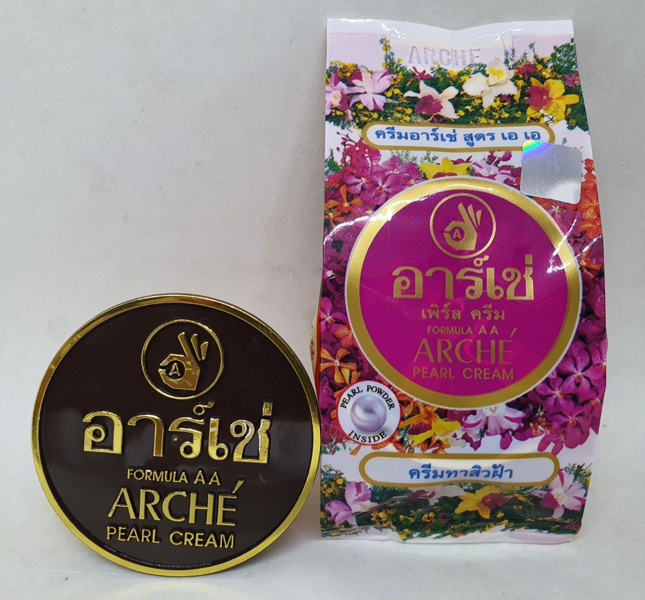 24 hủ kem arche pearl cream ngọc trai dưỡng trắng da trị mụn nám tàn nhang thái lan 3 gam