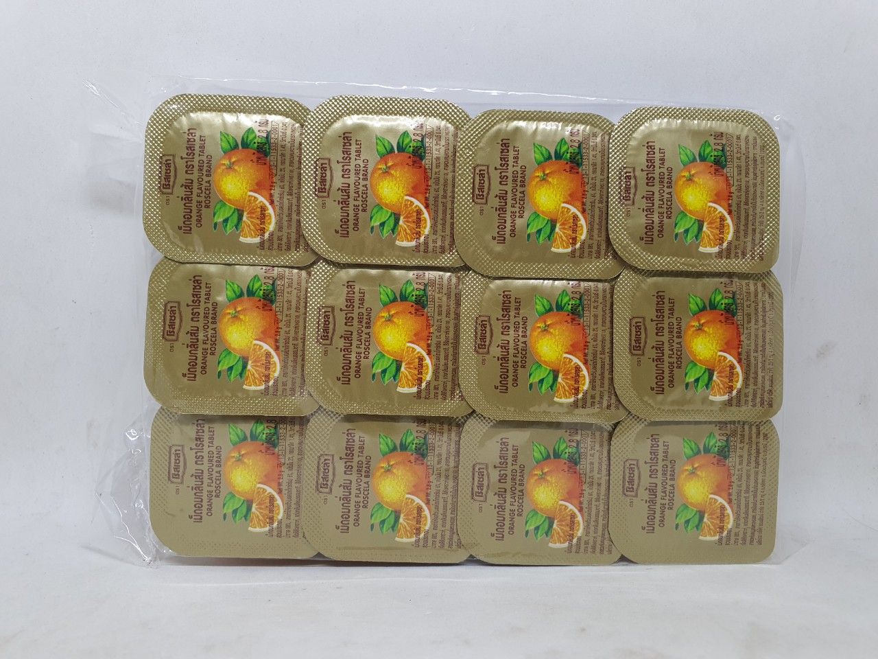  Kẹo ngậm cam vitamin c orange flavoured table chua ngọt có 24 hộp nhỏ hàng thái lan 