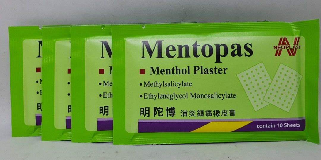 Cao dán mentopas giảm nhức mỏi có 200 miếng dán hàng nội địa chính hãng thái lan