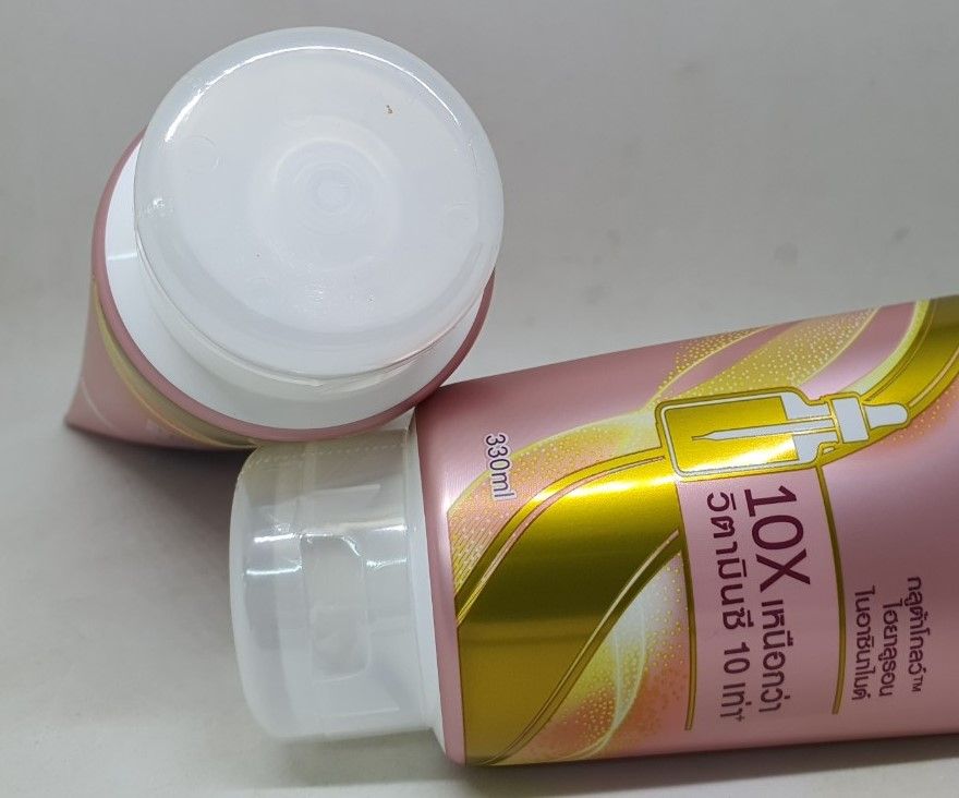Sữa dưỡng thể vaseline 10x healthy bright gluta hya serum burst lotion dewy radiance ban đêm thái lan 330 ml