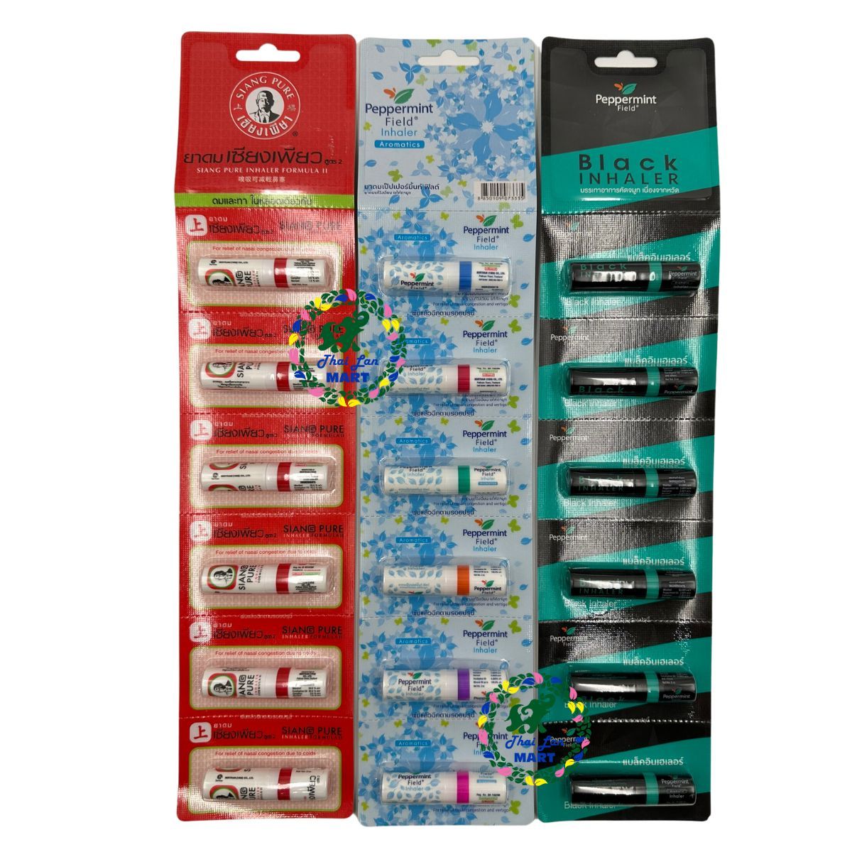  6 ống hít thông mũi siang pure peppermint inhaler hàng nội địa chính hãng thái lan 