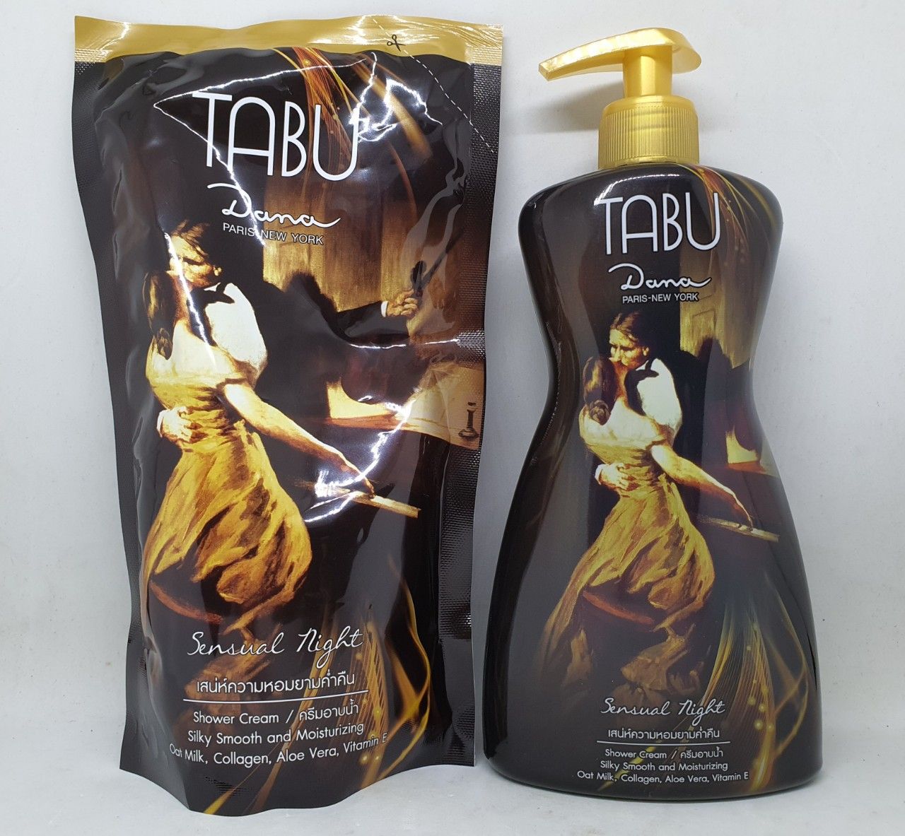 Sữa tắm tabu 500ml tặng kèm túi sữa tắm 400ml trắng da thơm mát hàng chính hãng thái lan