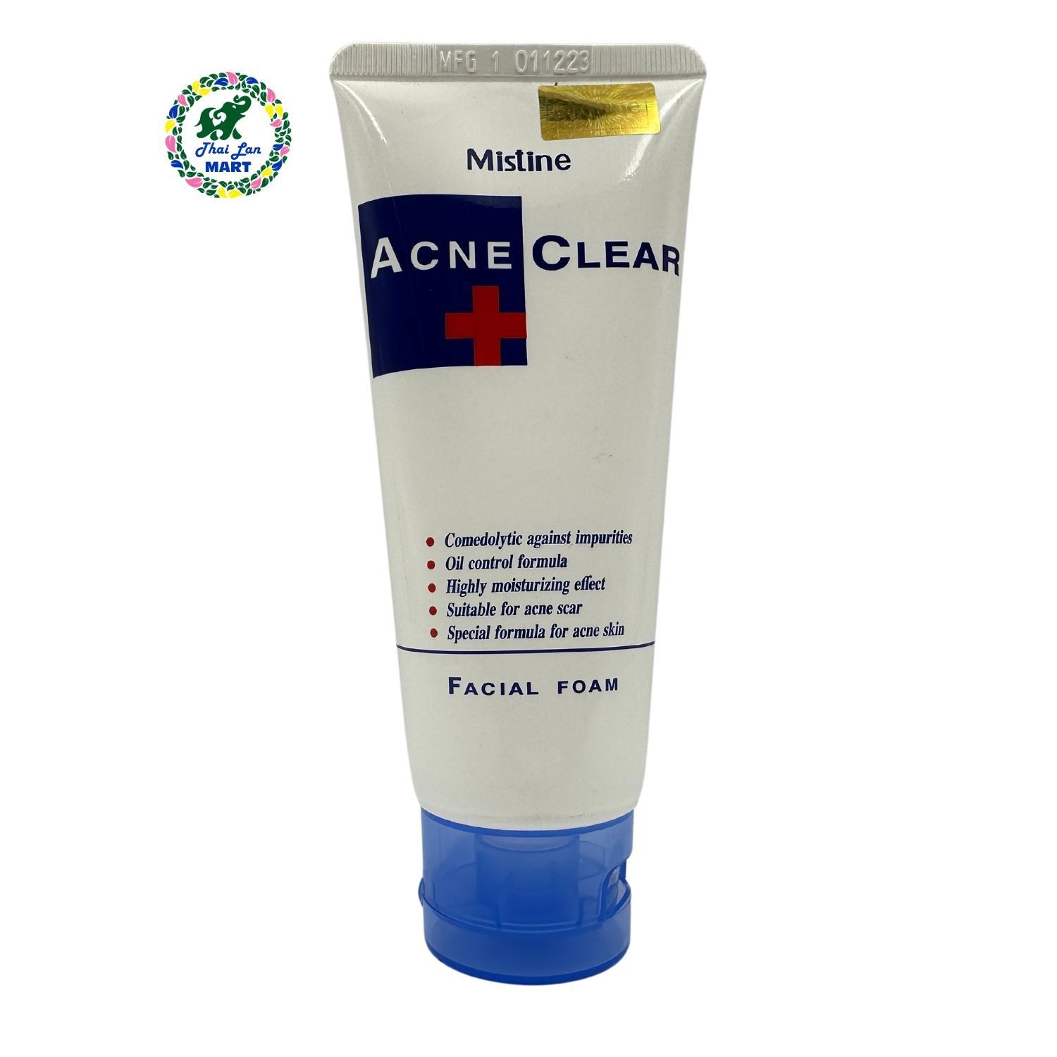  Sữa rữa mặt lột mụn mistine acne clear facial foam giúp da sạch hết mụn hàng nội địa chính hãng thái lan 