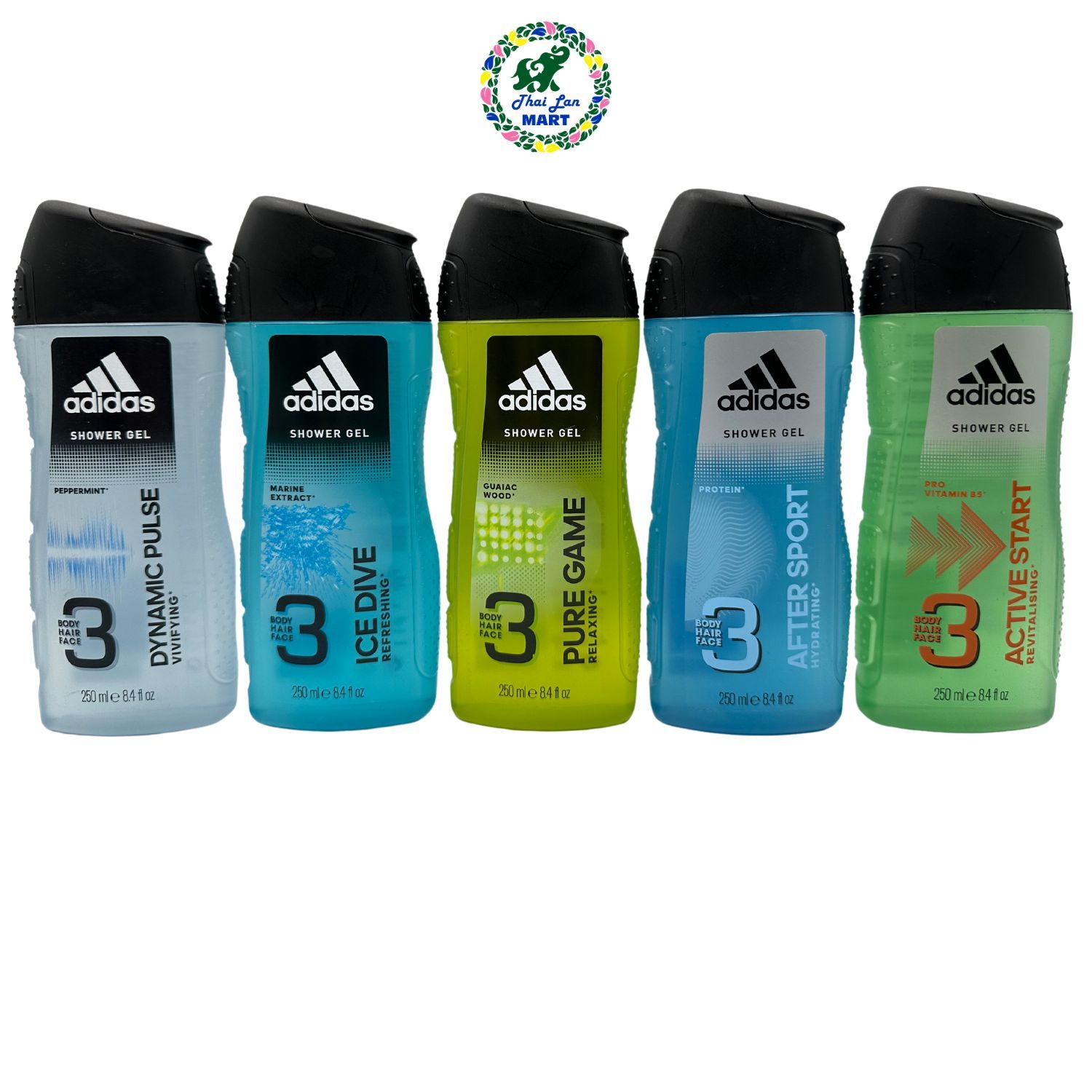  Sữa tắm adidas 3 in 1 body hair face hàng nội địa chính hãng tây ban nha 