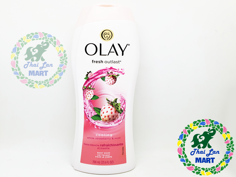 Sữa tắm OLAY FRESH OUTLAST Cooling White Strawberry Mint 700ml