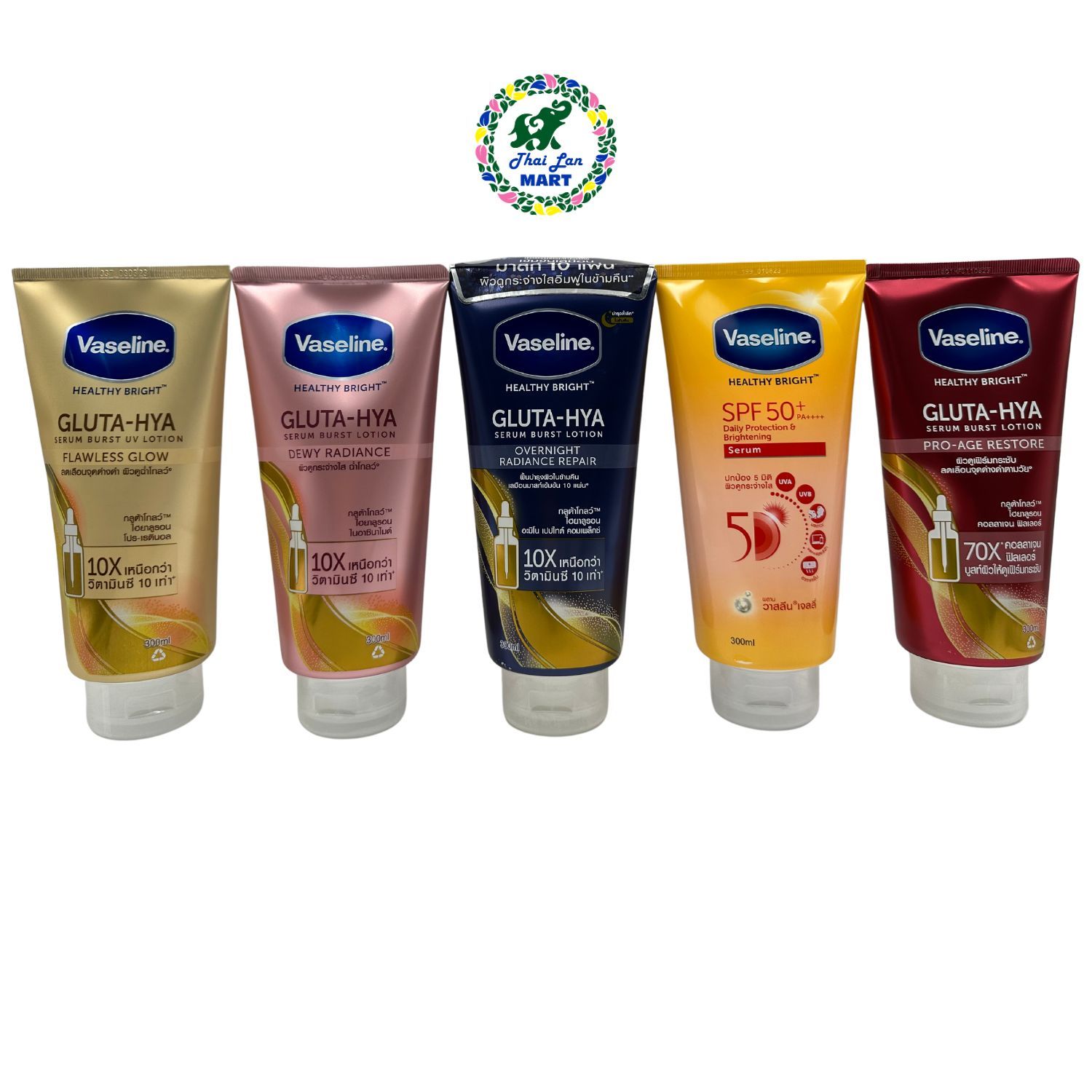  Sữa dưỡng thể vaseline healthy bright gluta hya serum burst lotion hàng nội địa chính hãng thái lan 