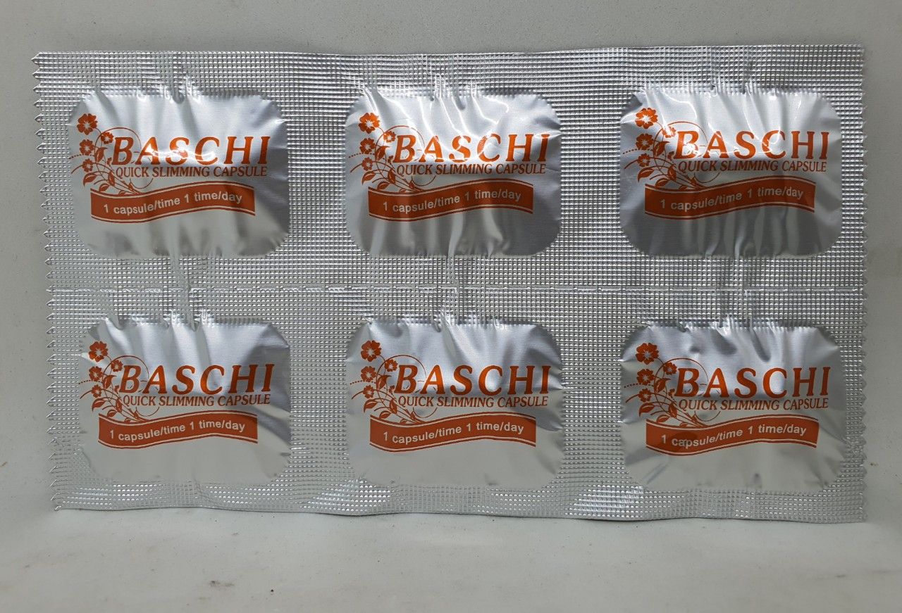 Viên uống giảm cân baschi quick slimming capsule màu cam 30 viên