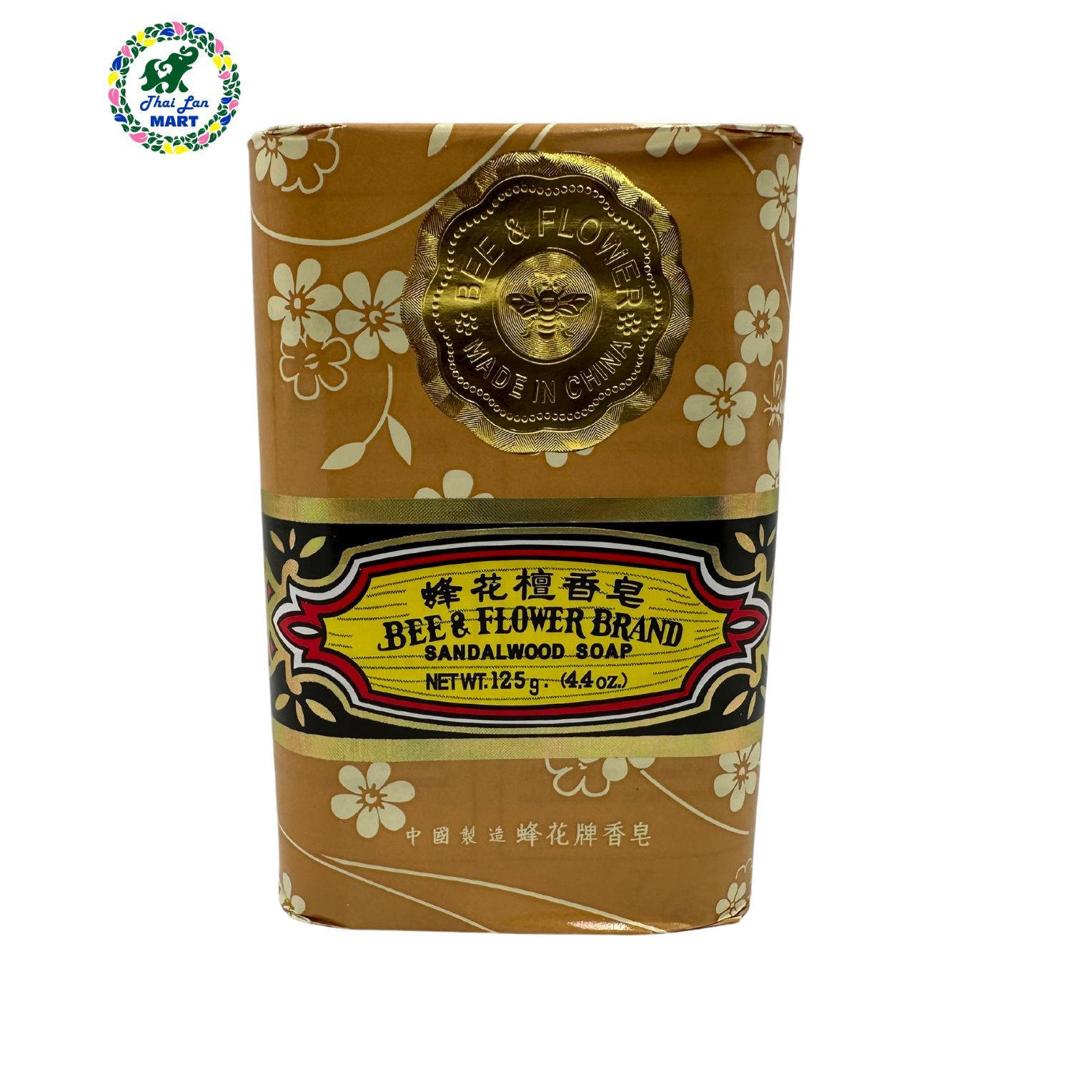  Xà phòng thơm bee & flower sandal wood soap giúp da sạch thơm mềm mại hàng chính hãng china 