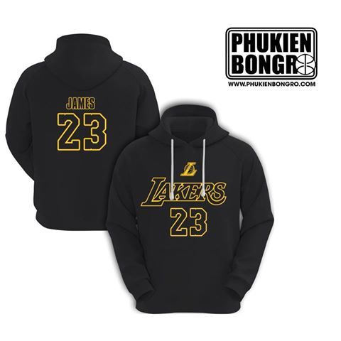  Áo khoác Hoodie Lebron James Lakers 