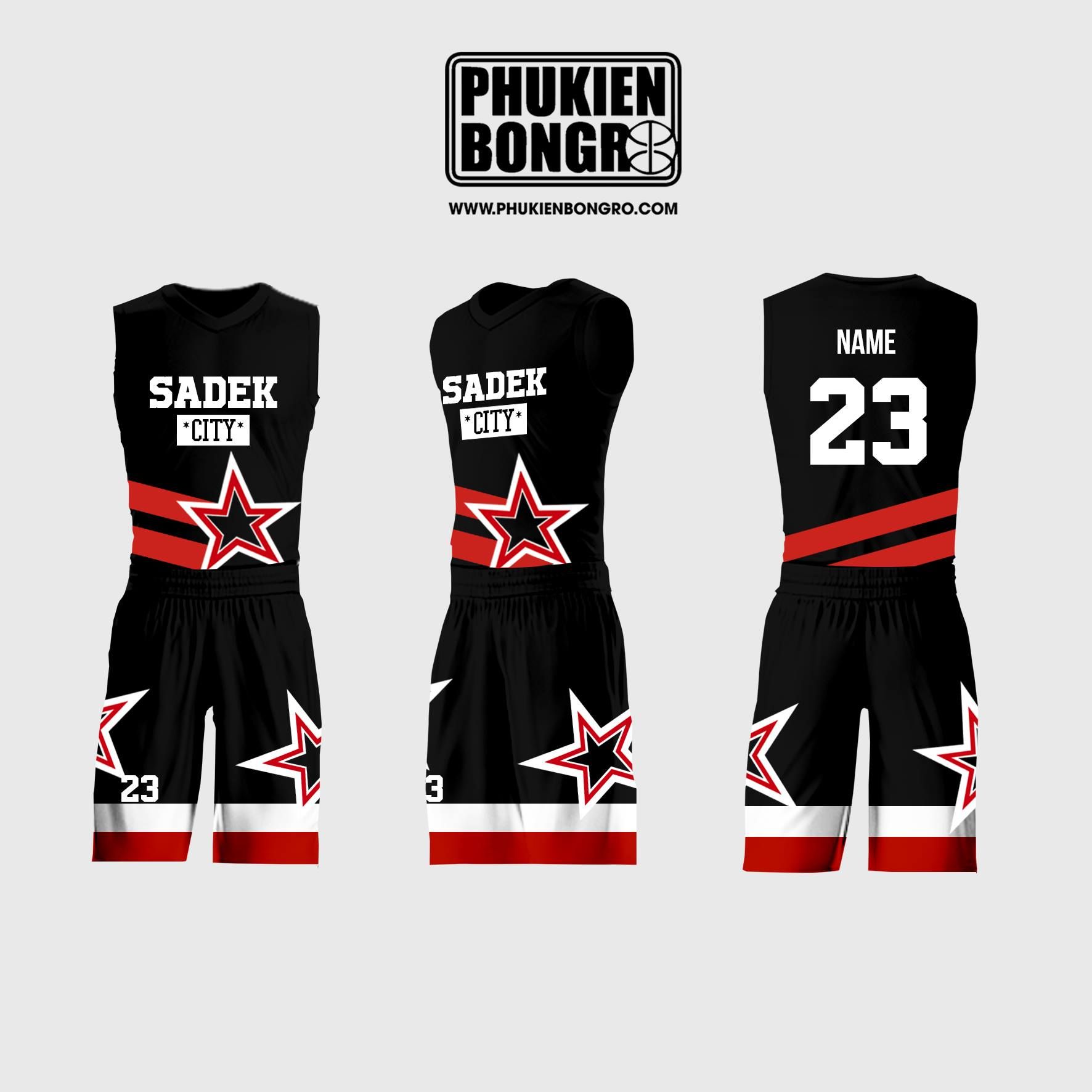 Đồng phục bóng rổ thiết kế SADEK CITY