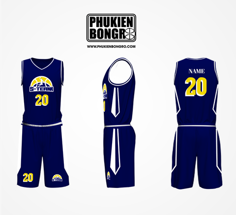  Đồng phục bóng rổ thiết kế S-Team Xanh 
