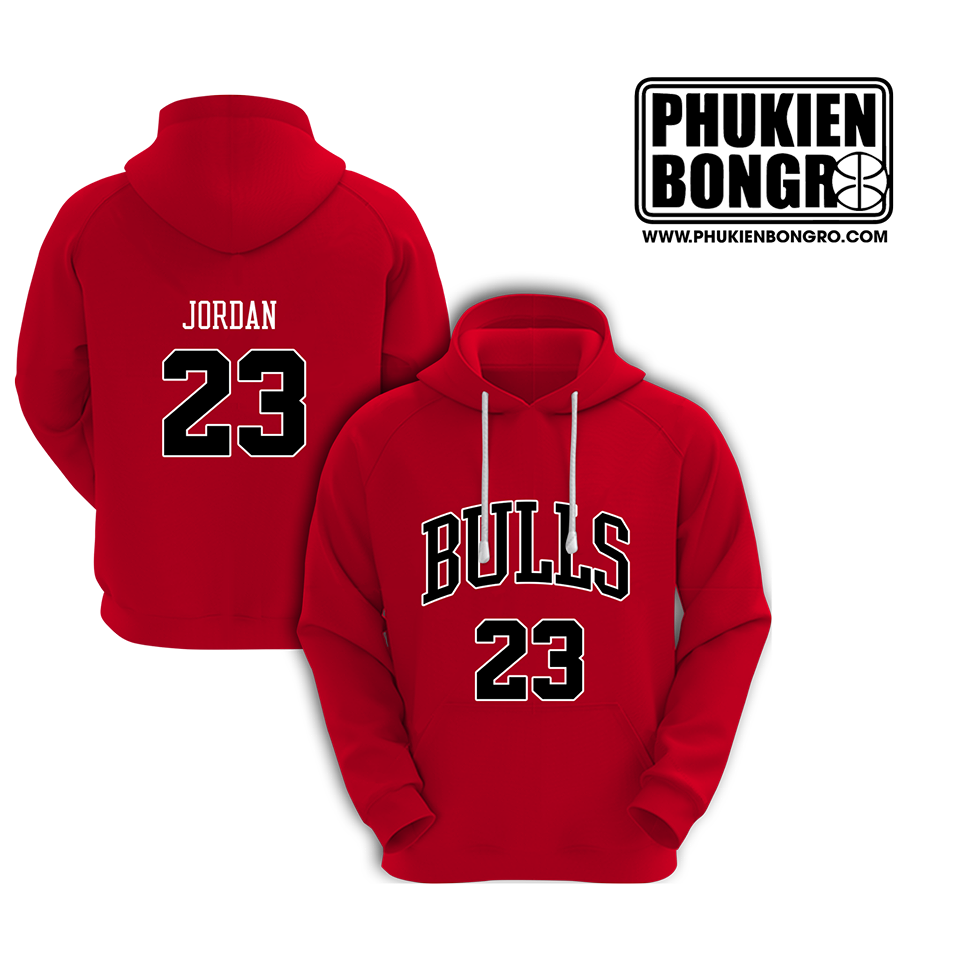 Áo khoác hoodie bóng rổ CHICAGO BULLS